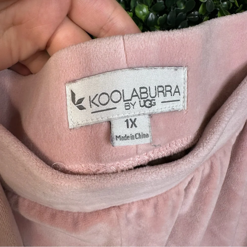 NWOT Koolaburra by UGG pink two piece jogger Set‎ Cozy velour lux Knit Comfort - Picture 6 of 12